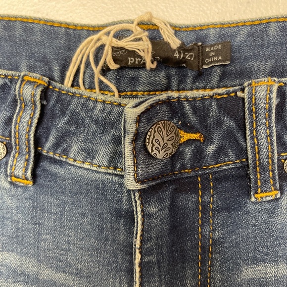 NWT Prana London Jean Shorts Raw Hem Blue Sz 4/27 - Picture 12 of 13